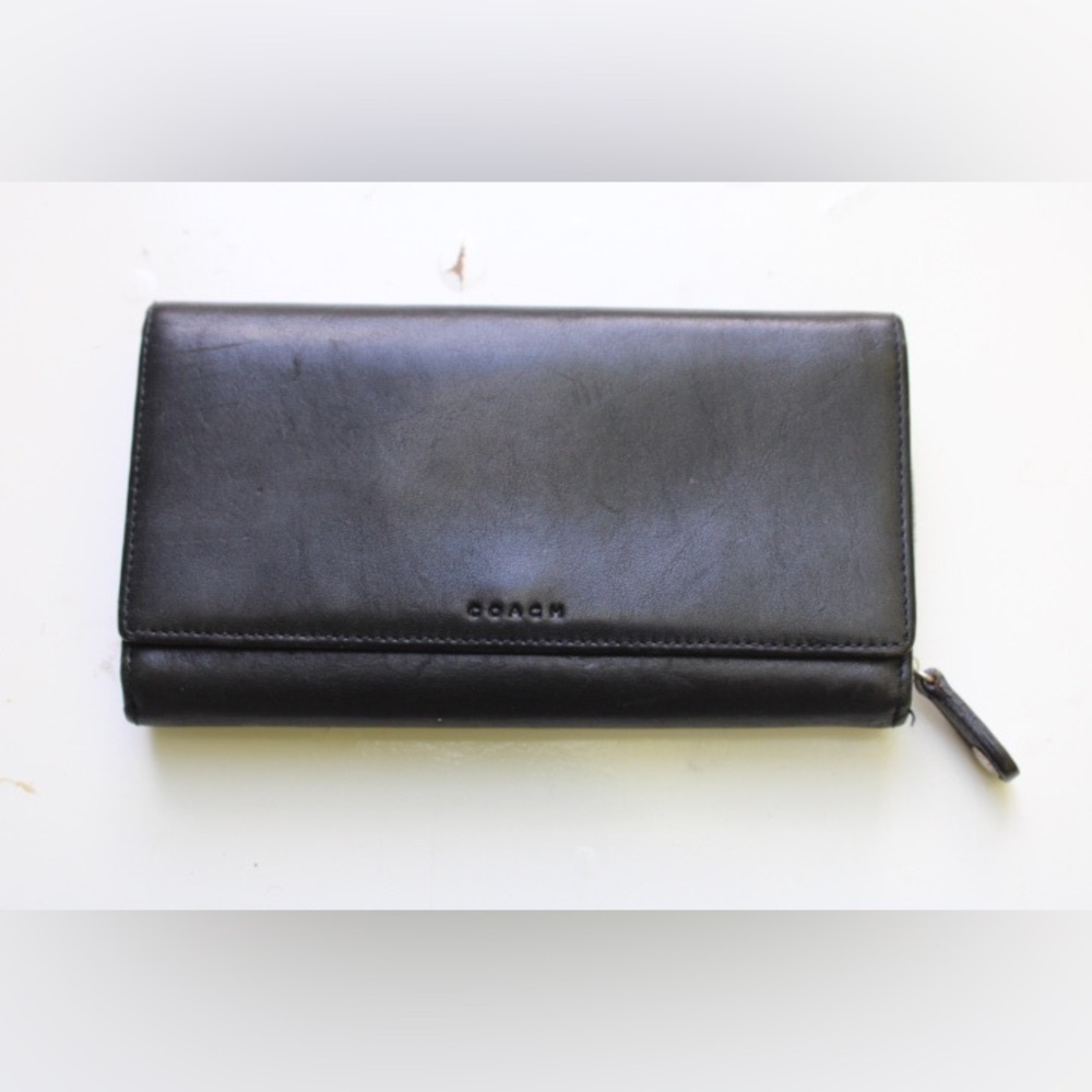 Vintage Coach legacy wallet + check book holder